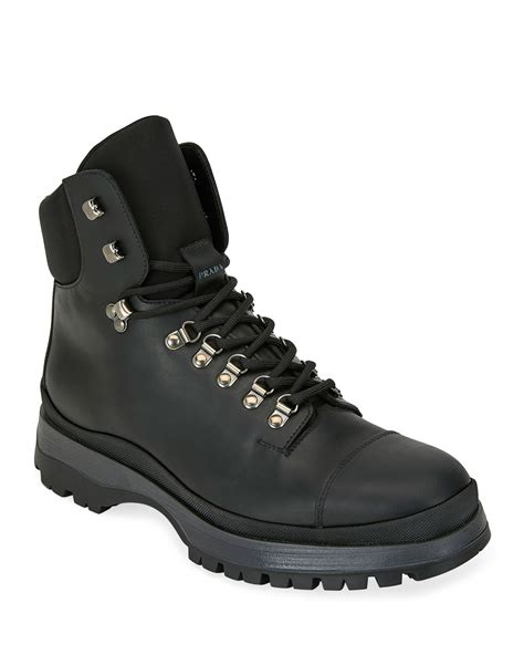 prada lace up boots mens|Prada high heel boots.